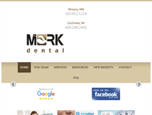 Tablet Screenshot of morkdental.com